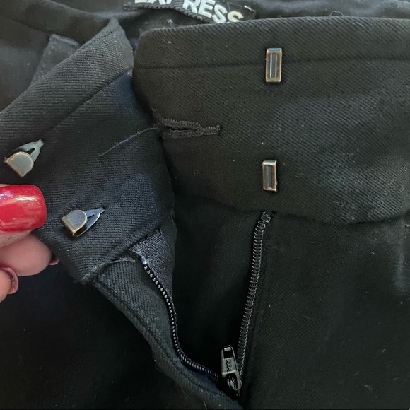 Express brand columnist black pants sz 2 slim - Picture 4 of 6